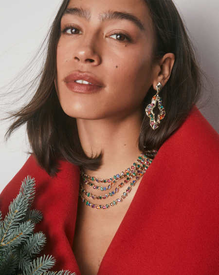 Isabelle Gold Statement Necklace 