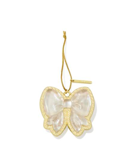 Haley Bow Gold Ornament