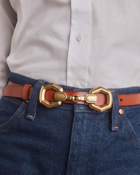 Beau Horse Bit Belt in Tan