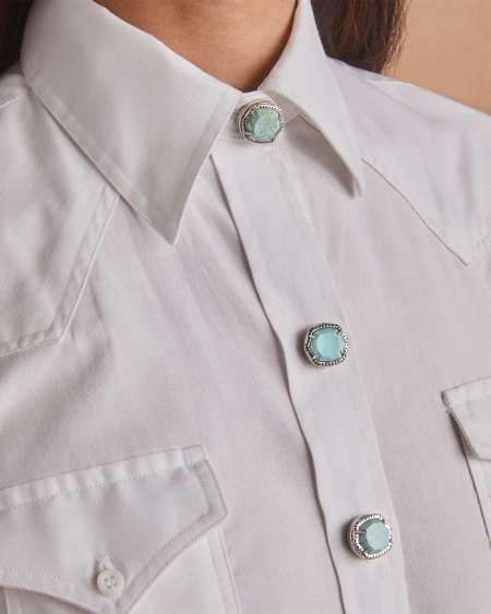 Davis Vintage Silver Etch Frame Button Cover Set of 5