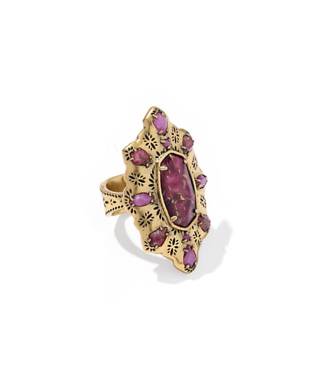 Bria Vintage Gold Cocktail Ring