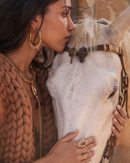 Bria Vintage Gold Cocktail Ring