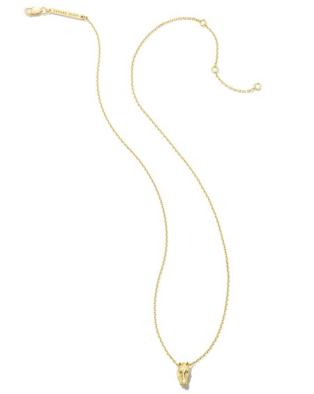Tiny Beau Short Pendant Necklace in 18k Yellow Gold Vermeil