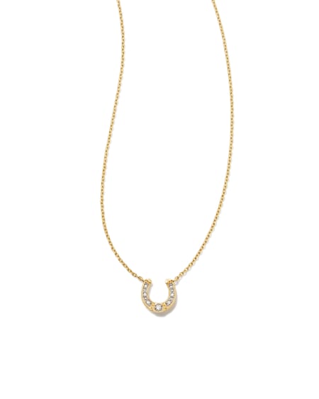 Noble Horseshoe Short Pendant Necklace