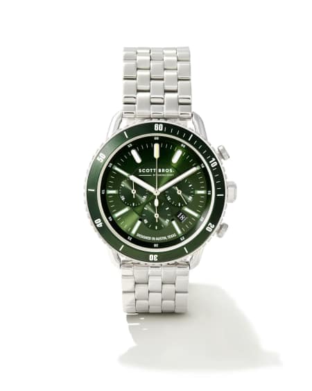 Beck Stainless Steel 44mm Chronograph Watch in Green