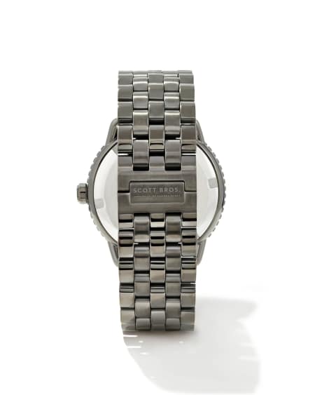 Beck Gunmetal Stainless Steel 44mm Watch in Pyrite Quartz