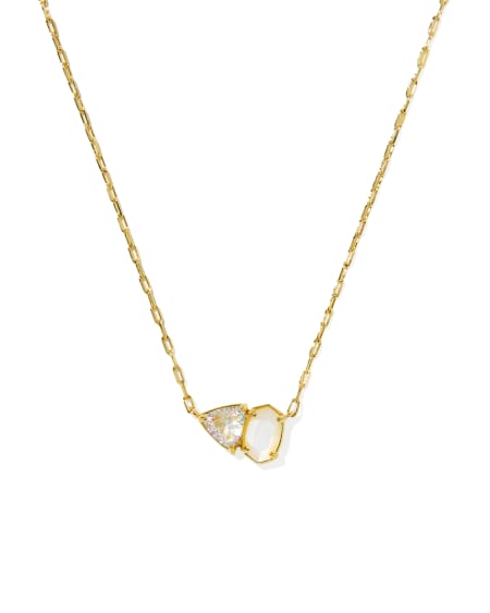 Tatum Gold Short Pendant Necklace 