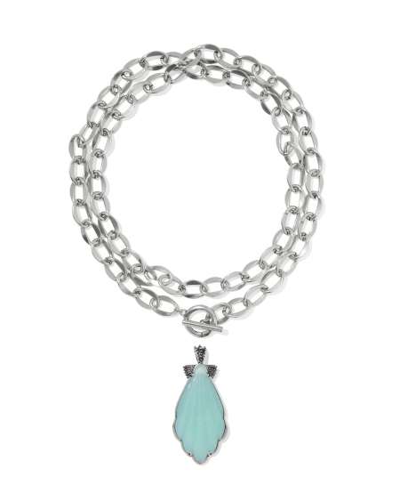 Alexa Vintage Silver Statement Necklace 