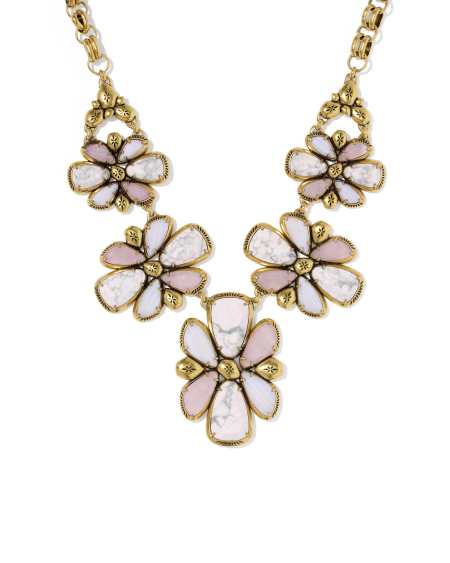 Jamie Vintage Gold Statement Necklace