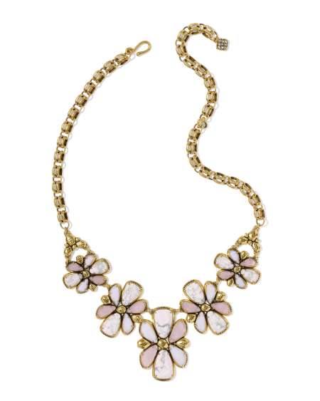 Jamie Vintage Gold Statement Necklace