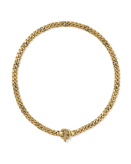 Keziah Vintage Gold Link and Chain Necklace