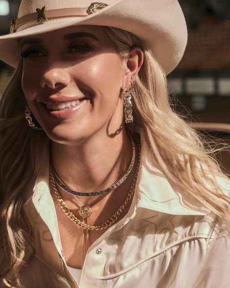 Keziah Hoop Earrings in Vintage Silver