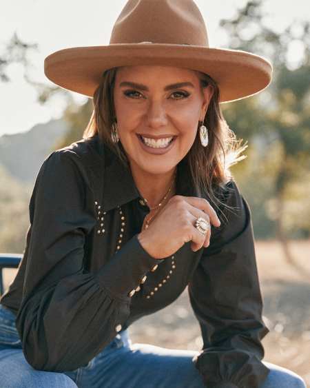 Wrangler® x Yellow Rose by Kendra Scott Laurel Vintage Gold Statement Ring