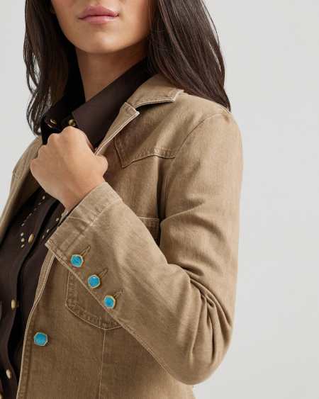 Wrangler® x Yellow Rose by Kendra Scott 70's Fitted Blazer