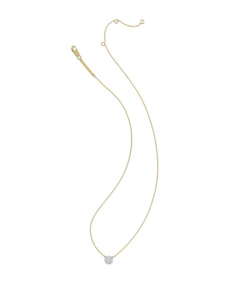 Kristen 18k Gold Vermeil Pendant Necklace in White Topaz