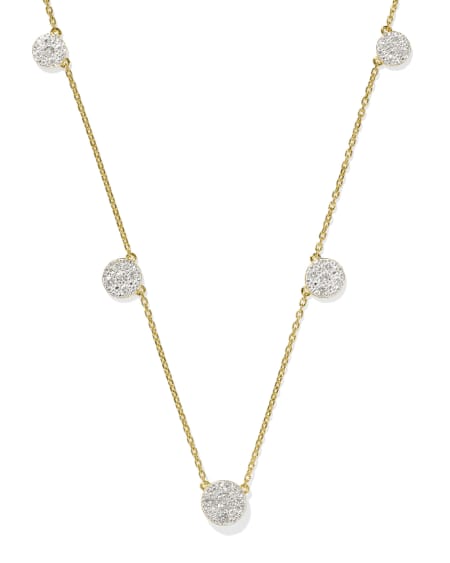 Kristen 18k Gold Vermeil Strand Necklace in White Topaz