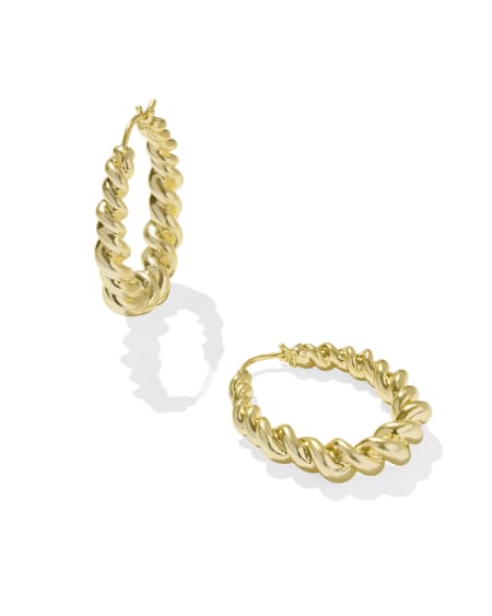 Haisley Hoop Earrings in Gold