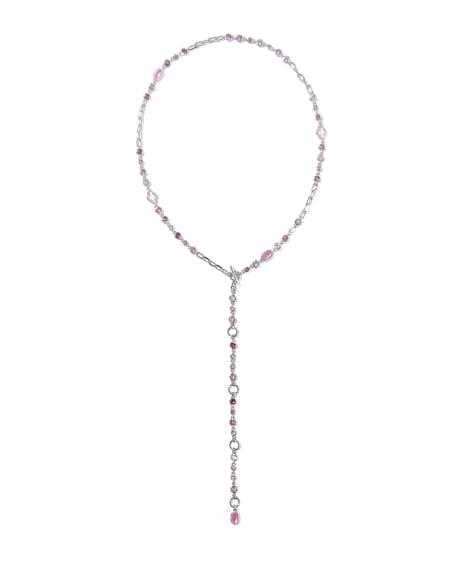 Mini Elisa Abbie Silver Convertible Strand Necklace 