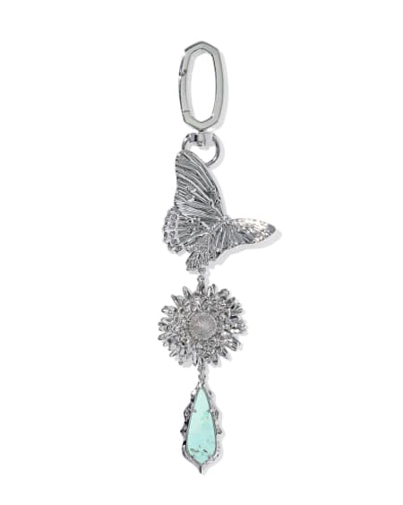 Butterfly Silver Bag Charm