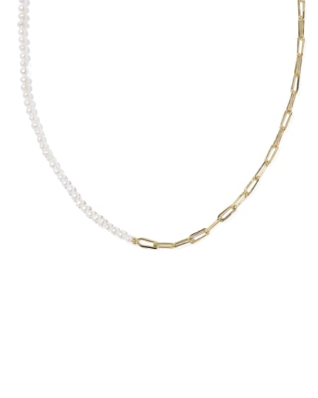 Markie Gold Half Chain Necklace 