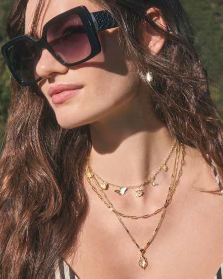 Cailey Gold Charm Necklace