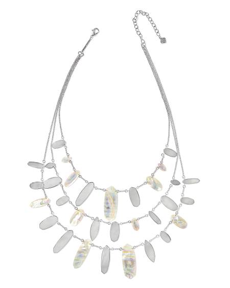 Gwen Silver Statement Necklace