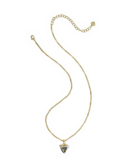 Oleana Gold Short Pendant Necklace 