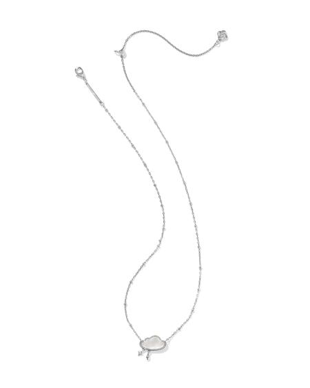 Celeste Cloud Silver Short Pendant Necklace