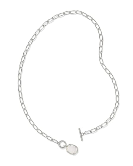Daphne Convertible Silver Link and Chain Necklace
