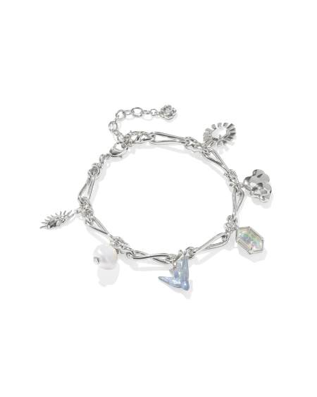 Melody Silver Charm Bracelet in Freshwater Cultured Pearl