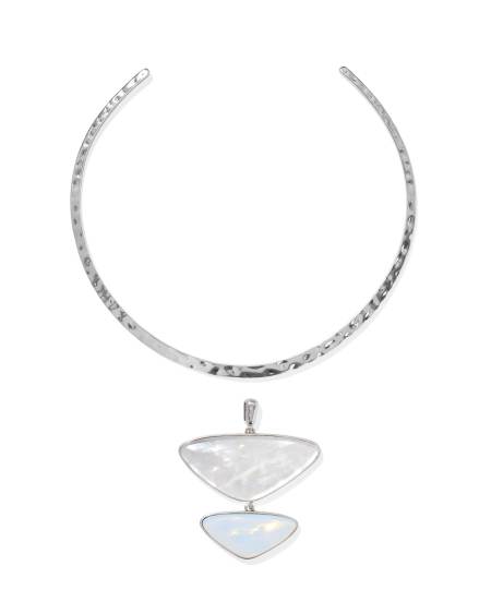 Margot Vintage Silver Statement Necklace