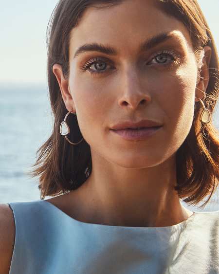 Margot Vintage Silver Hoop Earrings