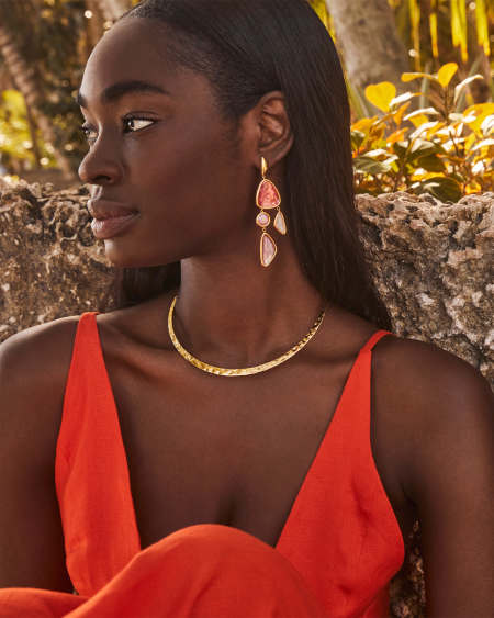 Margot Vintage Gold Statement Earrings