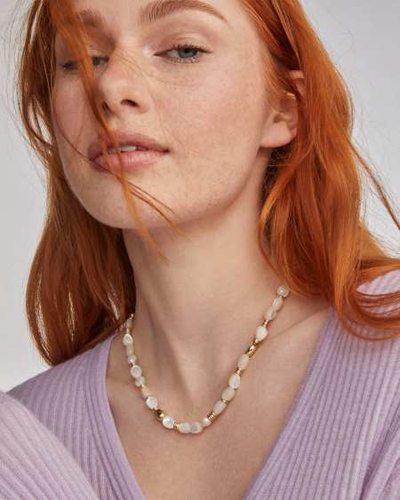 Melody Gold Beaded Strand Necklace