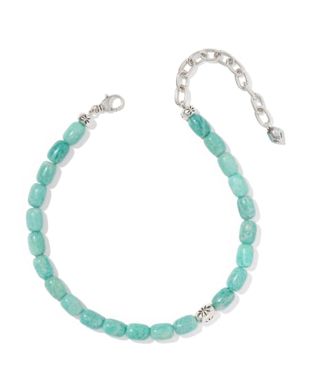 Beaded Vintage Silver Statement Collar Necklace