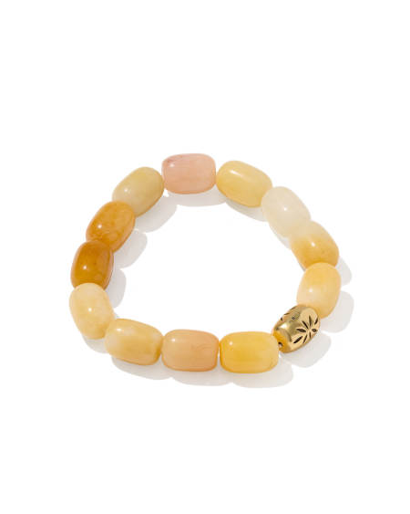 Beaded Vintage Gold Statement Stretch Bracelet