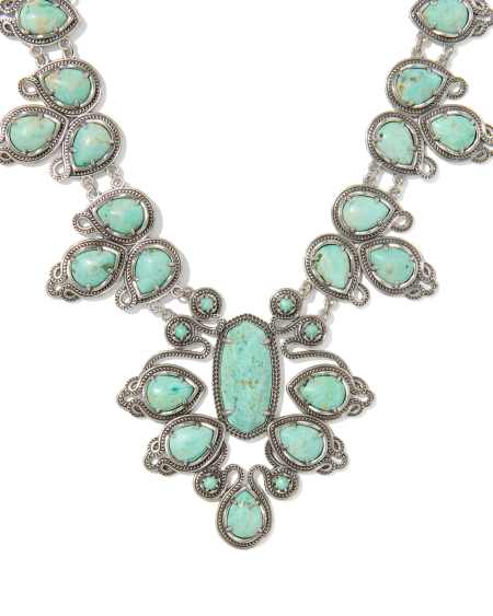 Tedi Vintage Silver Statement Necklace