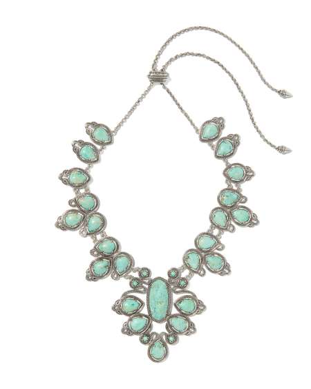 Tedi Vintage Silver Statement Necklace