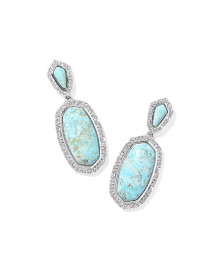 Dani 14k White Gold Statement Earrings