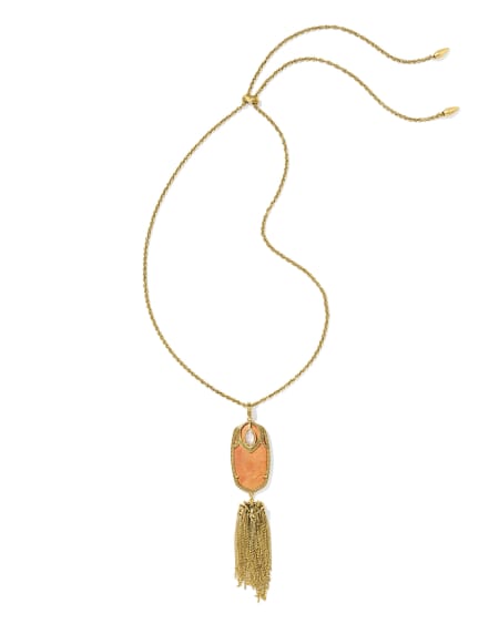 Rayne Vintage Gold Large Long Pendant