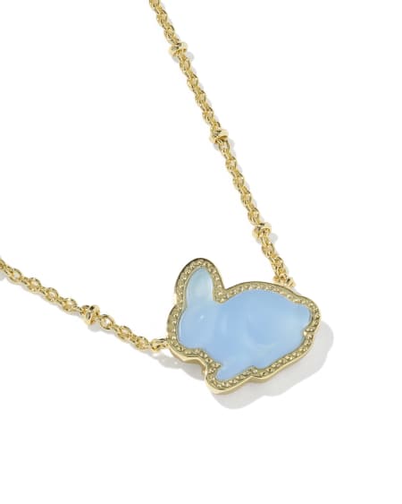 Bunny Gold Short Pendant Necklace 