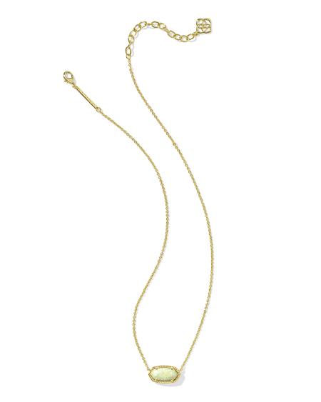 Elisa Gold Short Pendant Necklace