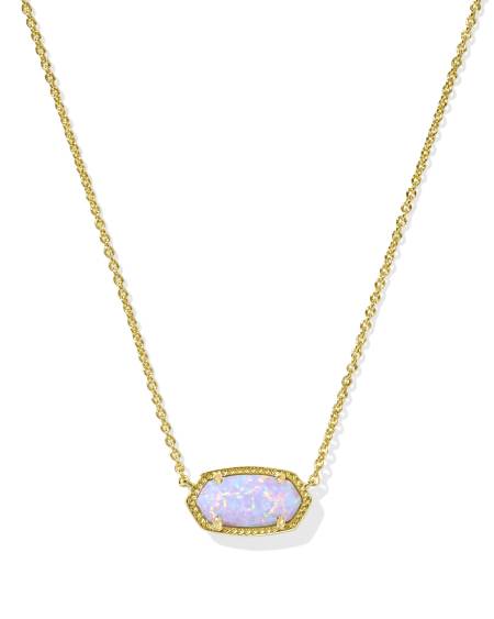 Elisa Gold Short Pendant Necklace