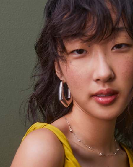 Kaia Silver Hoop Earrings