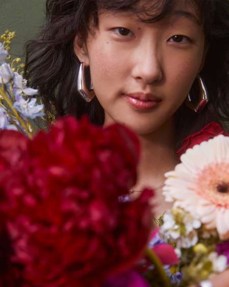 Kaia Silver Hoop Earrings