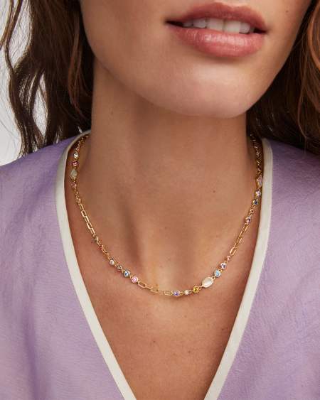 Mini Elisa and Abbie Gold Convertible Strand Necklace