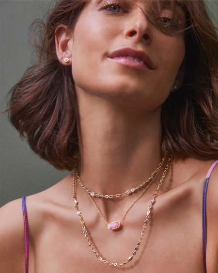 Mini Elisa and Abbie Gold Convertible Strand Necklace