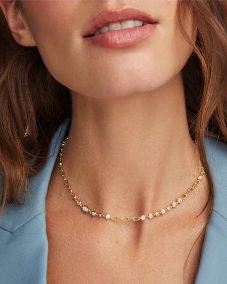 Mini Elisa and Abbie Gold Convertible Strand Necklace