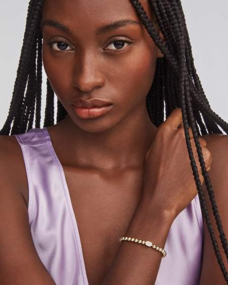 Mini Elaina Gold Stretch Bracelet