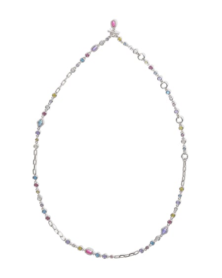 Mini Elisa and Abbie Silver Strand Necklace